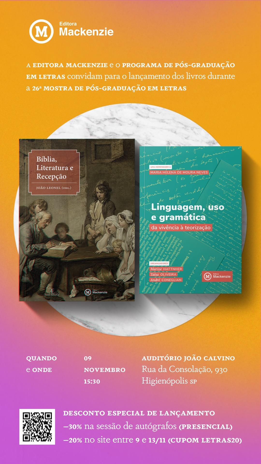 Livro “Linguagem, uso e gramática” é lançado pela Editora Mackenzie 