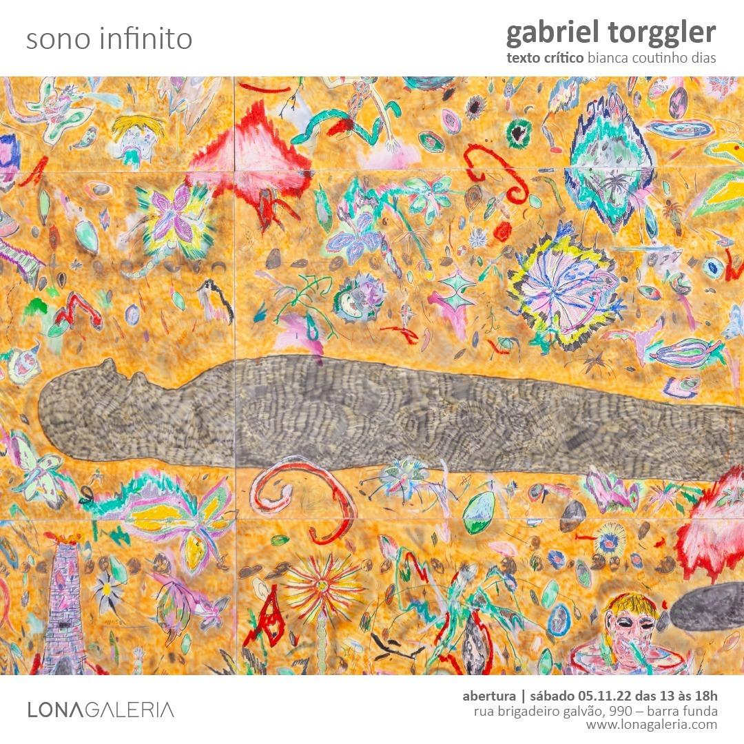 Artista visual Gabriel Torggler inaugura exposição “Sono Infinito” na Lona Galeria no dia 05 de novembro