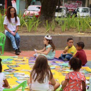 Tapete Literário na Praça Barão de Iriri em Magé