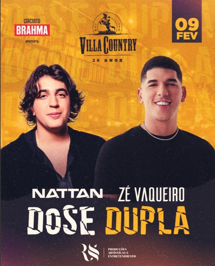 Zé Vaqueiro e Nattan: Fenômenos do forró se apresentam no Villa Country