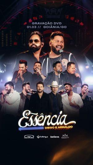 Diego e Arnaldo gravam novo DVD “Essência” com participações especiais de Bruno e Marrone, Jads e Jadson, Guilherme e Benuto, Icaro e Gilmar e Fred e Fabrício.