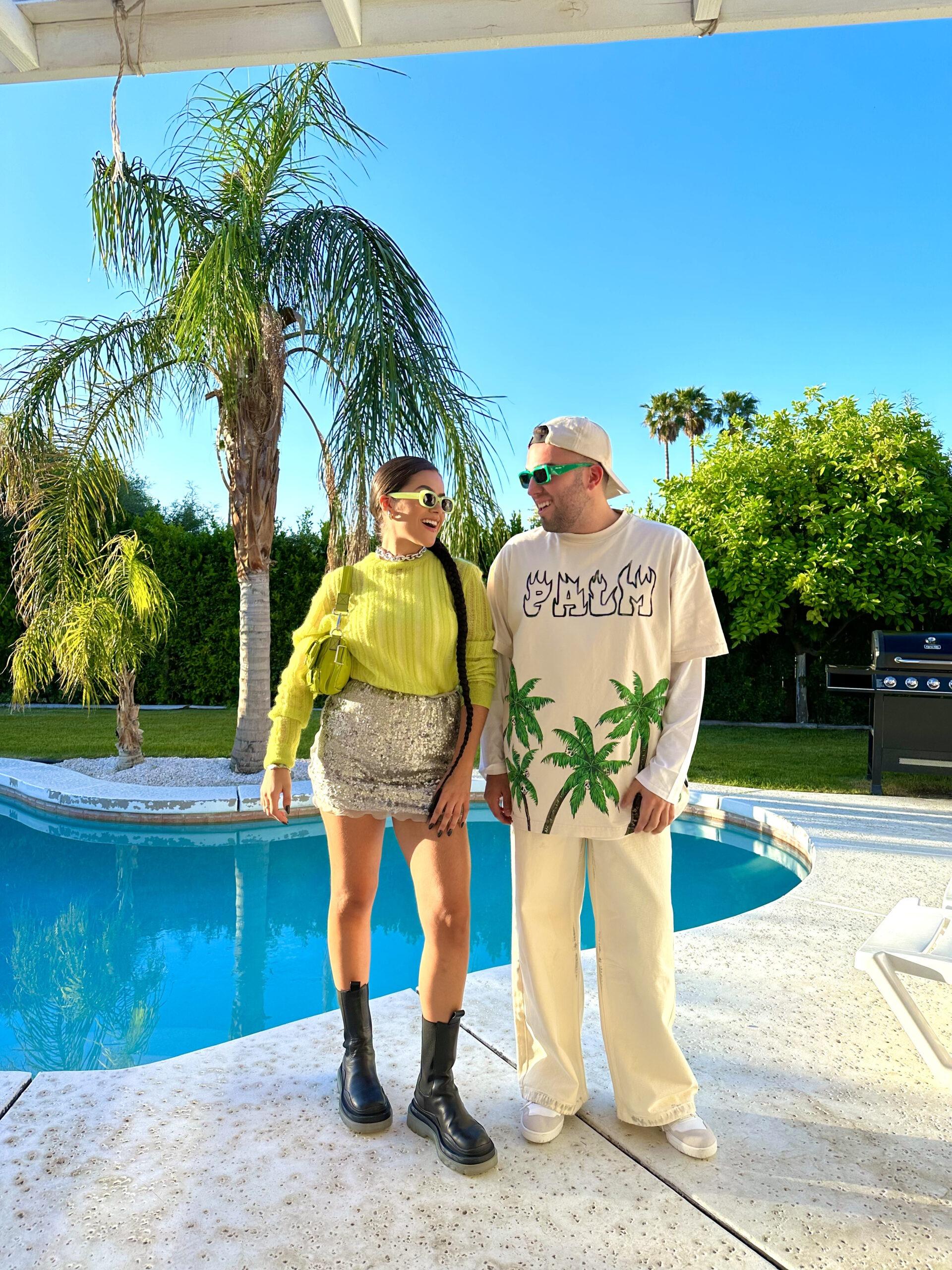 Lucas Rangel curte o Coachella com Maisa