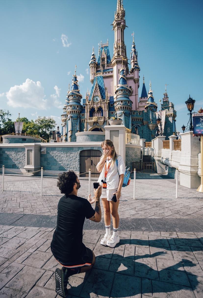 “Ela disse sim!”: Duda Reis é pedida em casamento por Eduardo Nunes na Disney