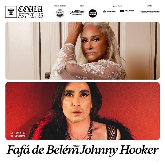 Coala Festival garante dose de paixão com os encontros de Angela Ro Ro com Letrux; e de Fafá de Belém com Johnny Hooker