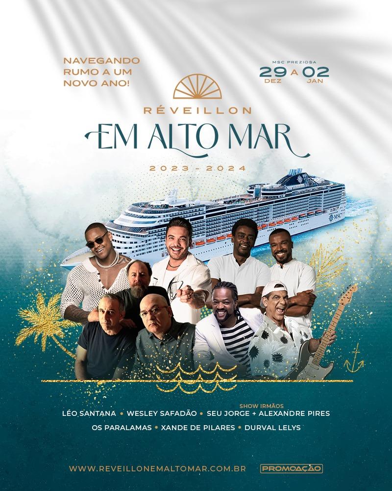 Navegando rumo a um novo ano, PromoAção confirma “Réveillon em Alto Mar” com 4 noites de festa e show de fogos de artifício em Copacabana