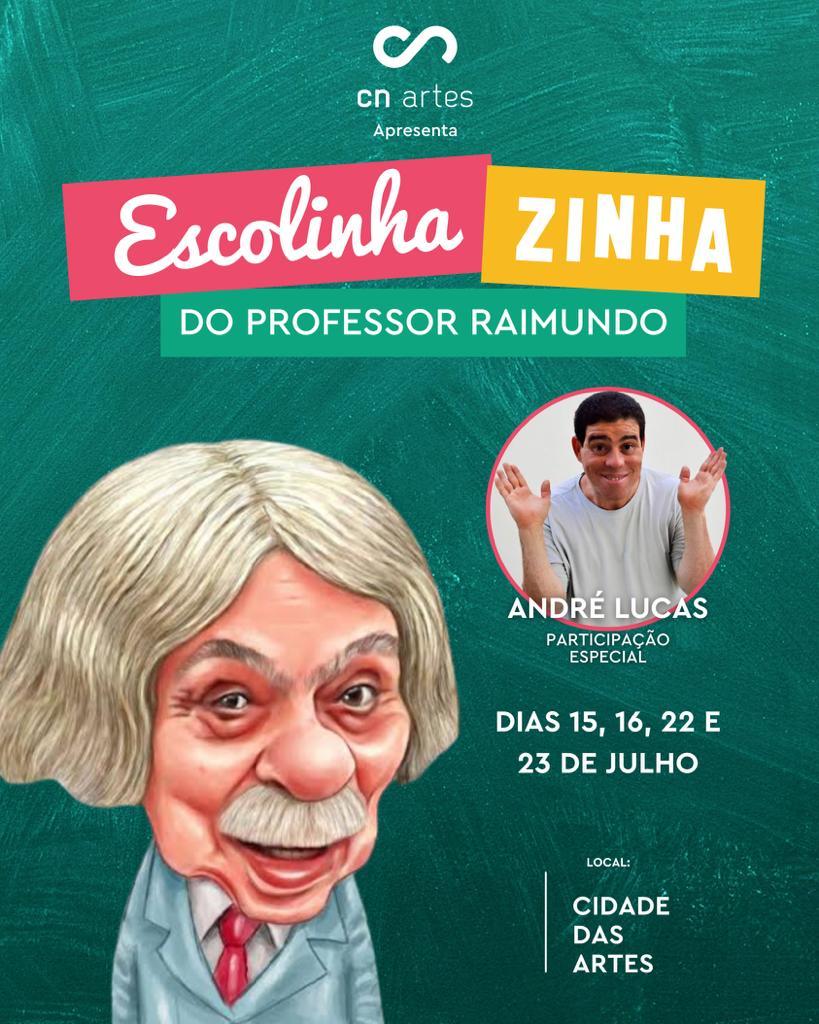 Espetáculo “EscolinhaZinha do Professor Raimundo” estreia no Rio de Janeiro com direção de Cininha de Paula