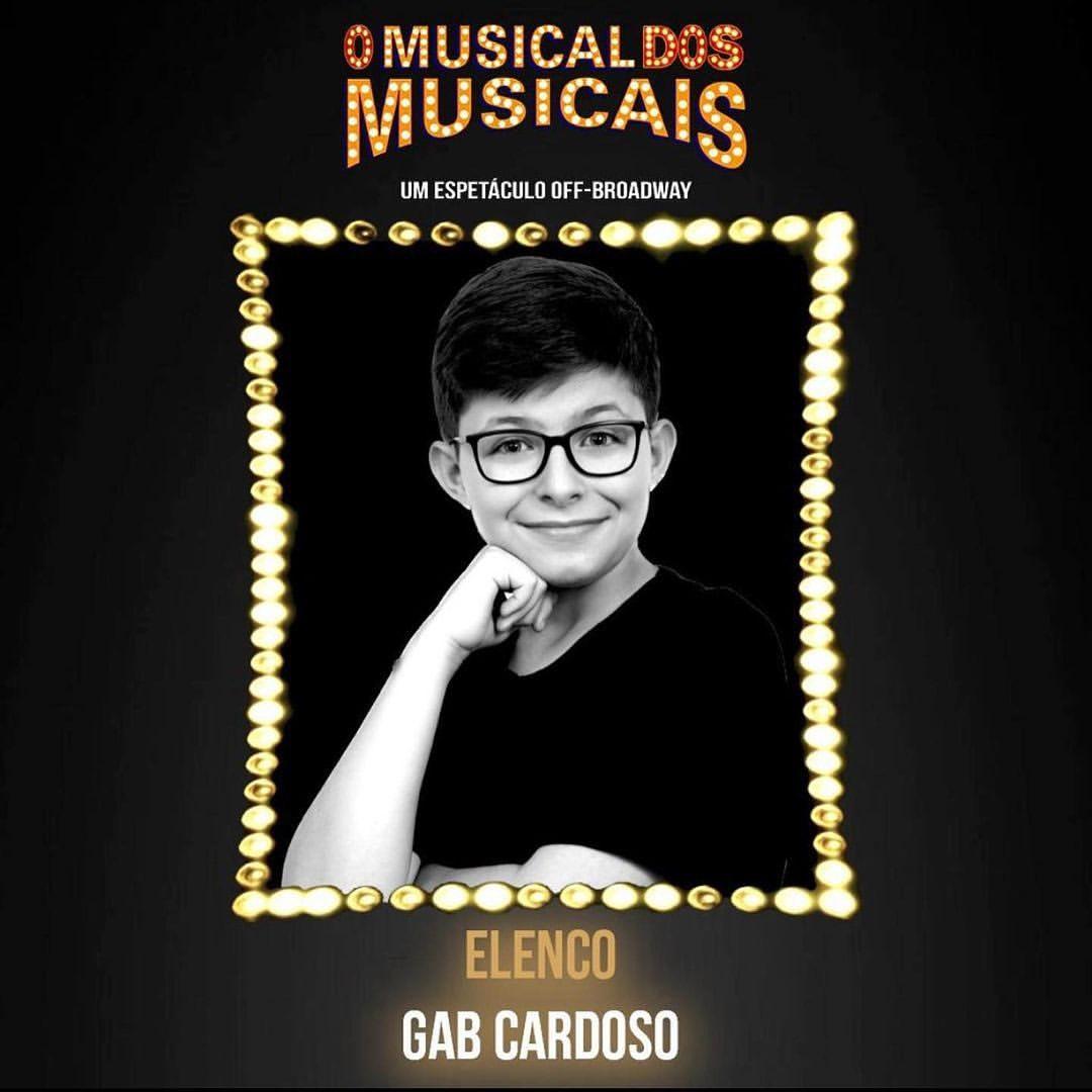 Gab Cardoso integrando o elenco de “O Musical dos Musicais”