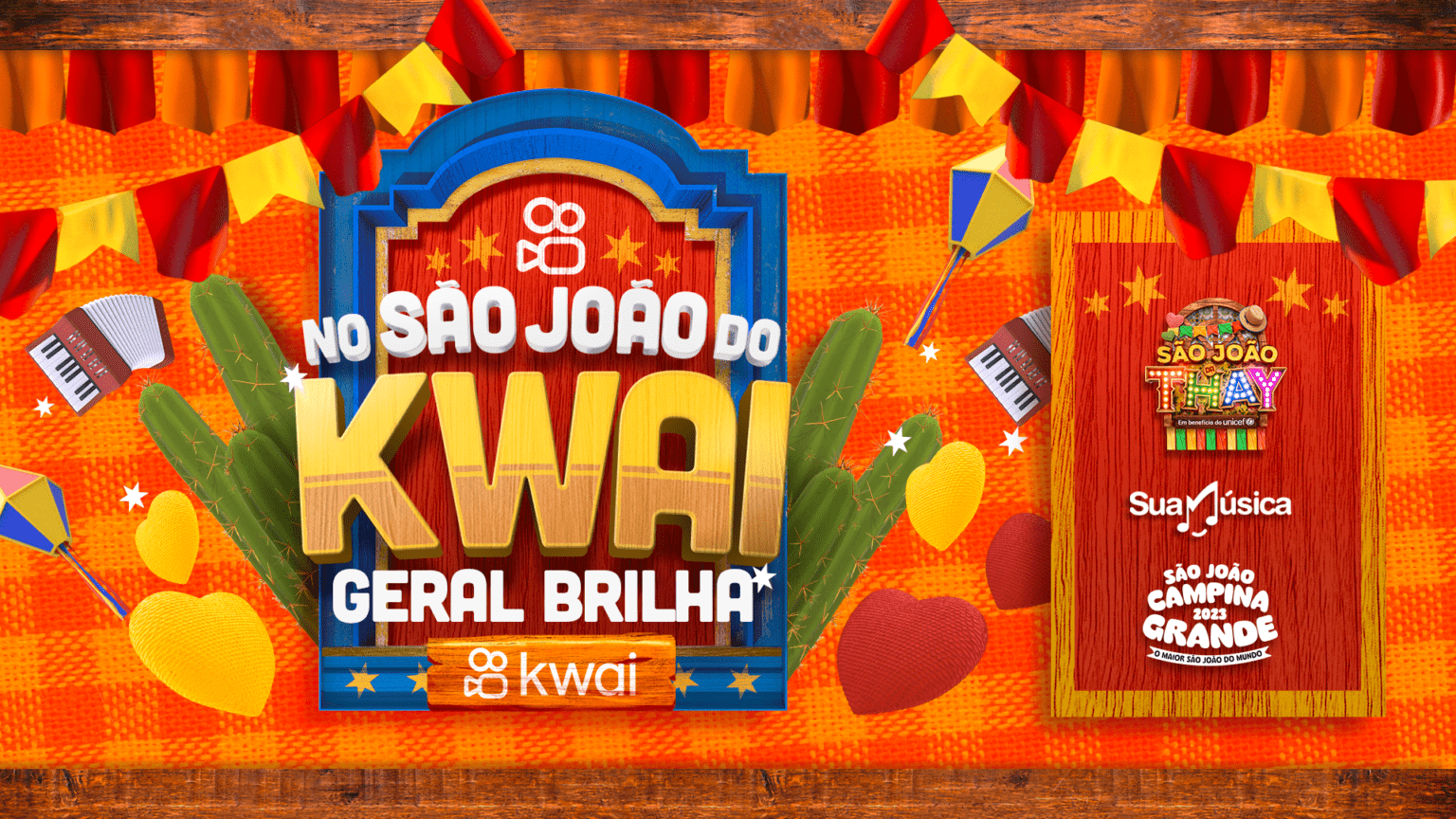 Kwai é o aplicativo oficial do São João da Thay 2023, trazendo conteúdo