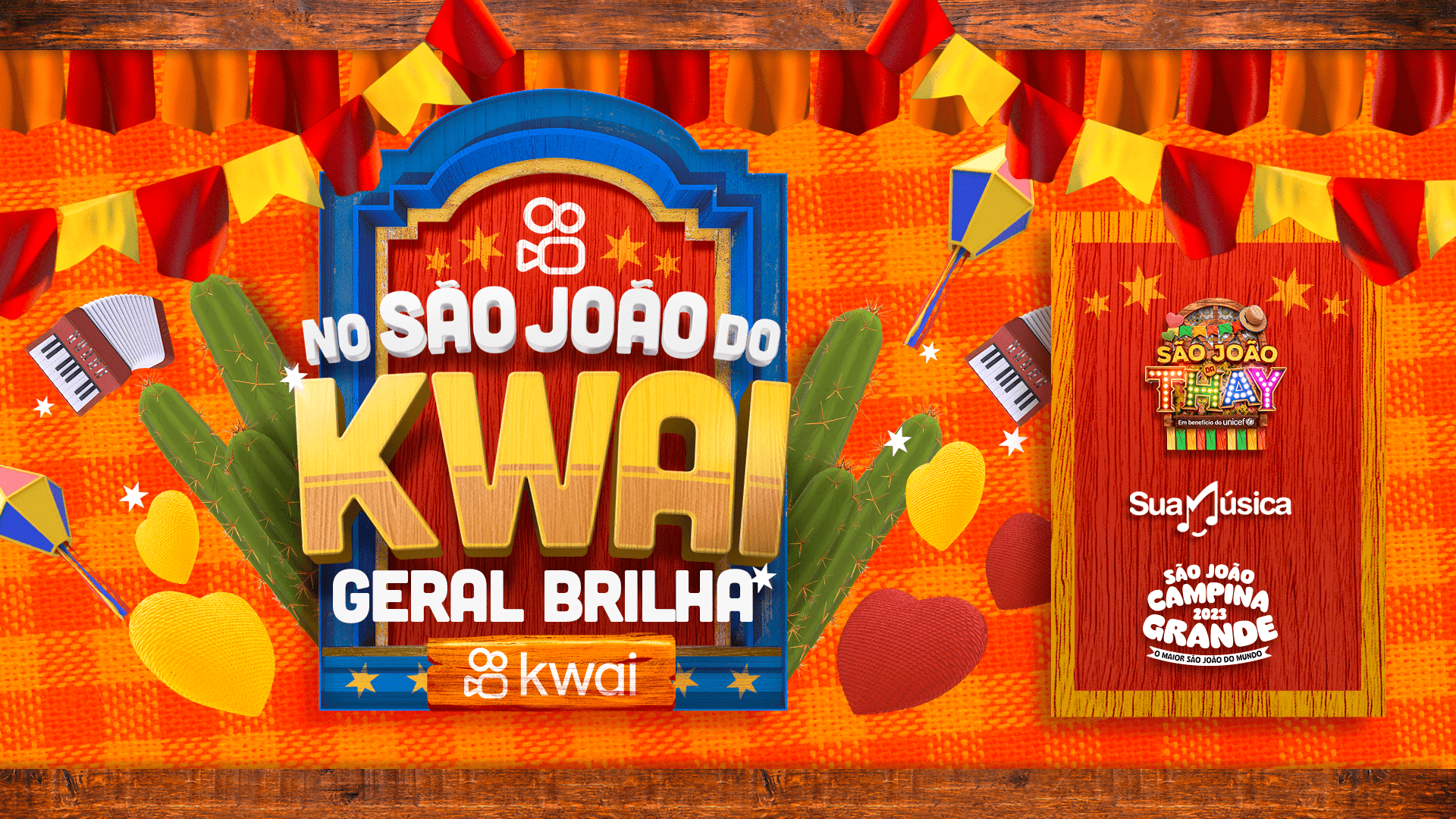 Kwai é o aplicativo oficial do São João da Thay 2023, trazendo conteúdo exclusivo e ativações especiais