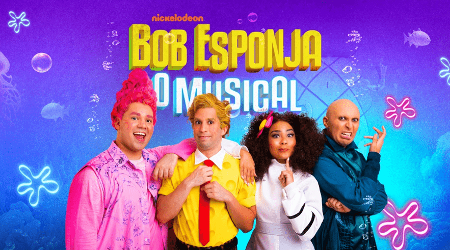 Bob Esponja, o Musical, sucesso da Broadway, estreia em São Paulo com Mateus Ribeiro no papel-título