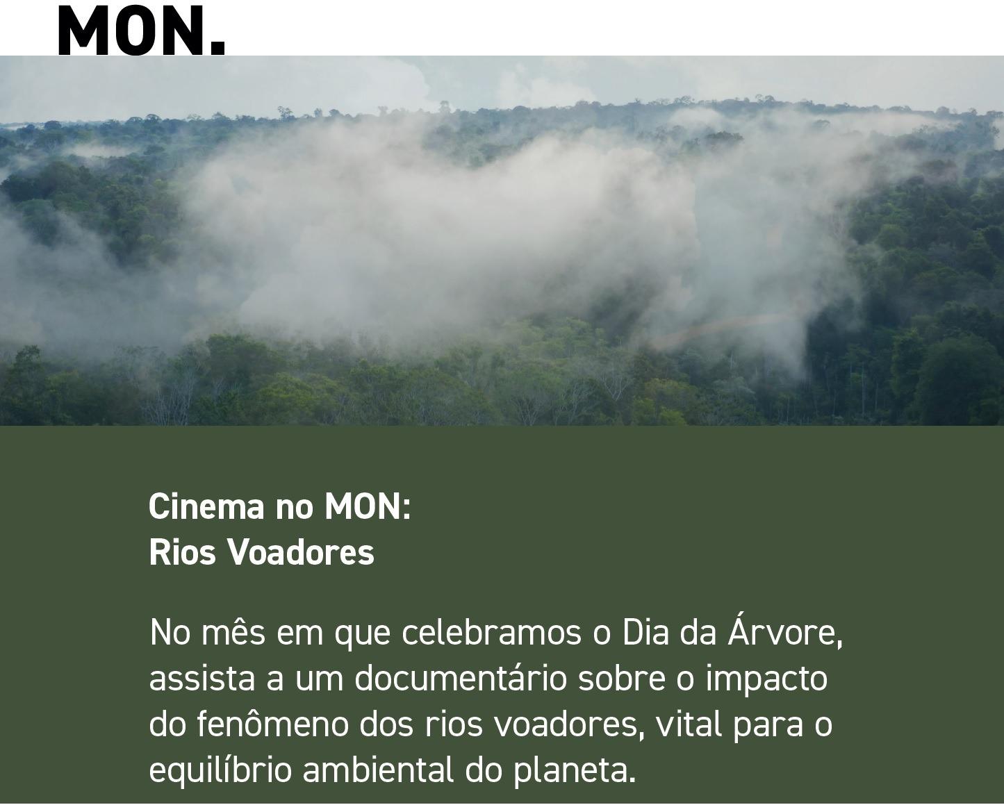 Museu Oscar Niemeyer em Curitiba exibe premiado documentário sobre rios voadores