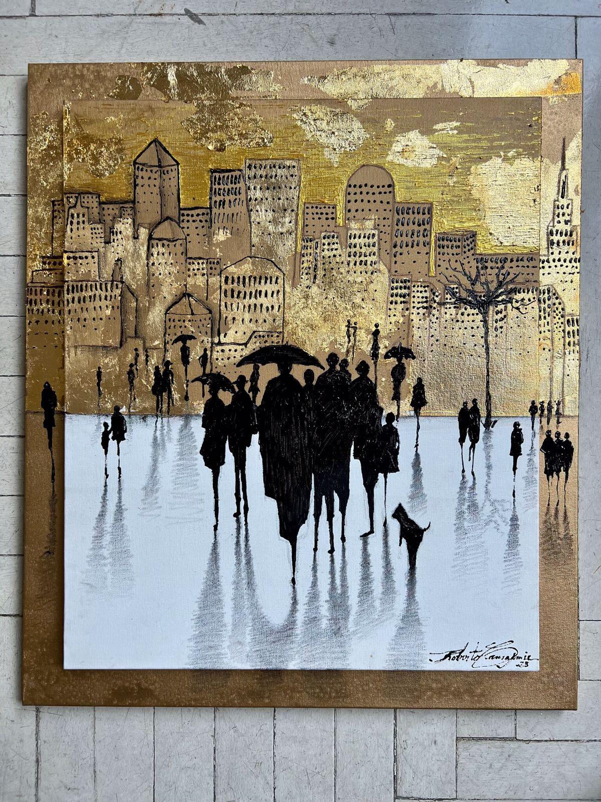 Roberto Camasmie Revela Sua Mais Recente Obra de Arte: “New York in Gold”