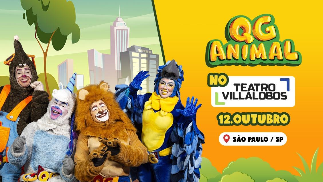 QG Animal leva diversão, música e dança ao Teatro Villa Lobos no Dia das Crianças