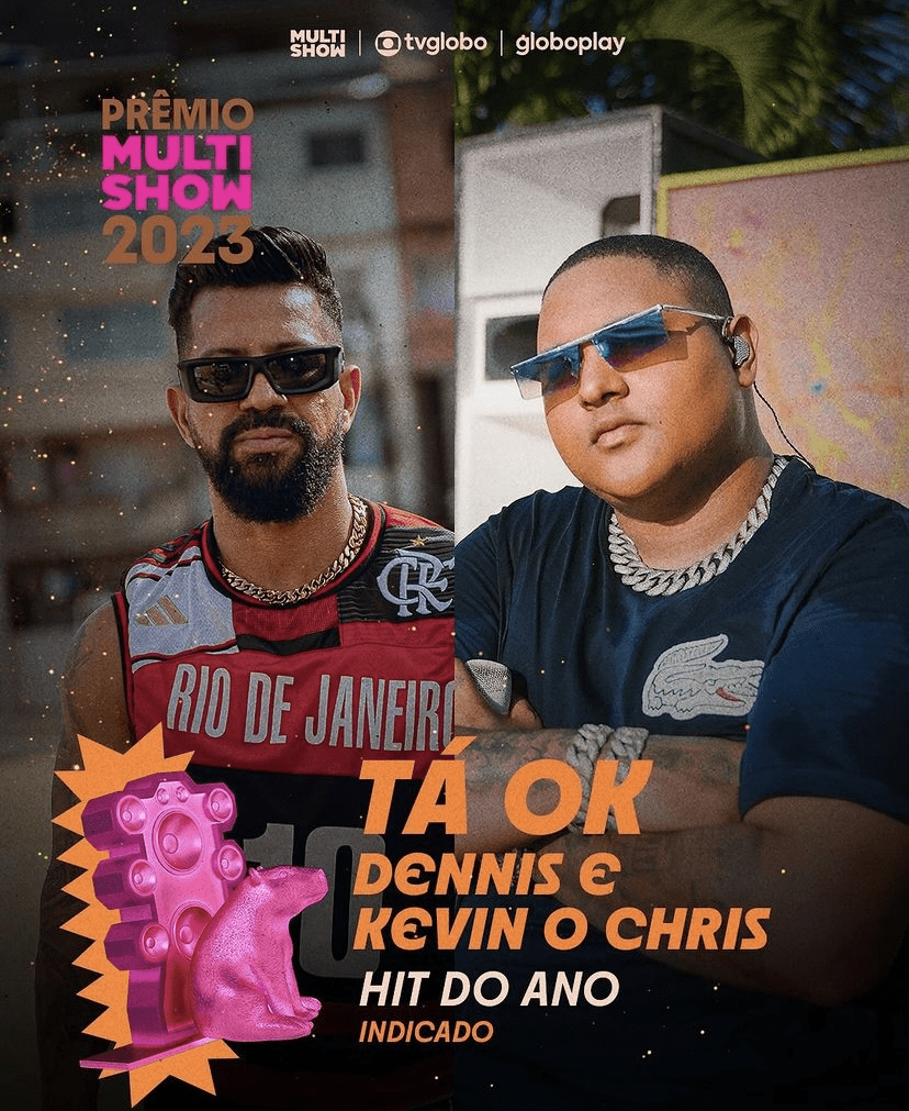 Dennis e Kevin O Chris Recebem Indicação ao Prêmio Multishow 2023