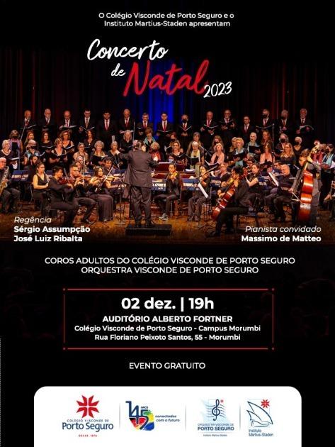 Concertos de Natal do Colégio Visconde de Porto Seguro em São Paulo e Valinhos