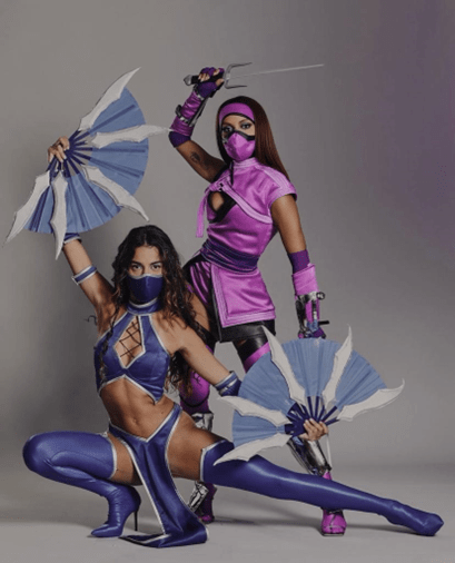 Anitta e Marina Sena Arrasam como Mileena e Kitana no Halloween 2023