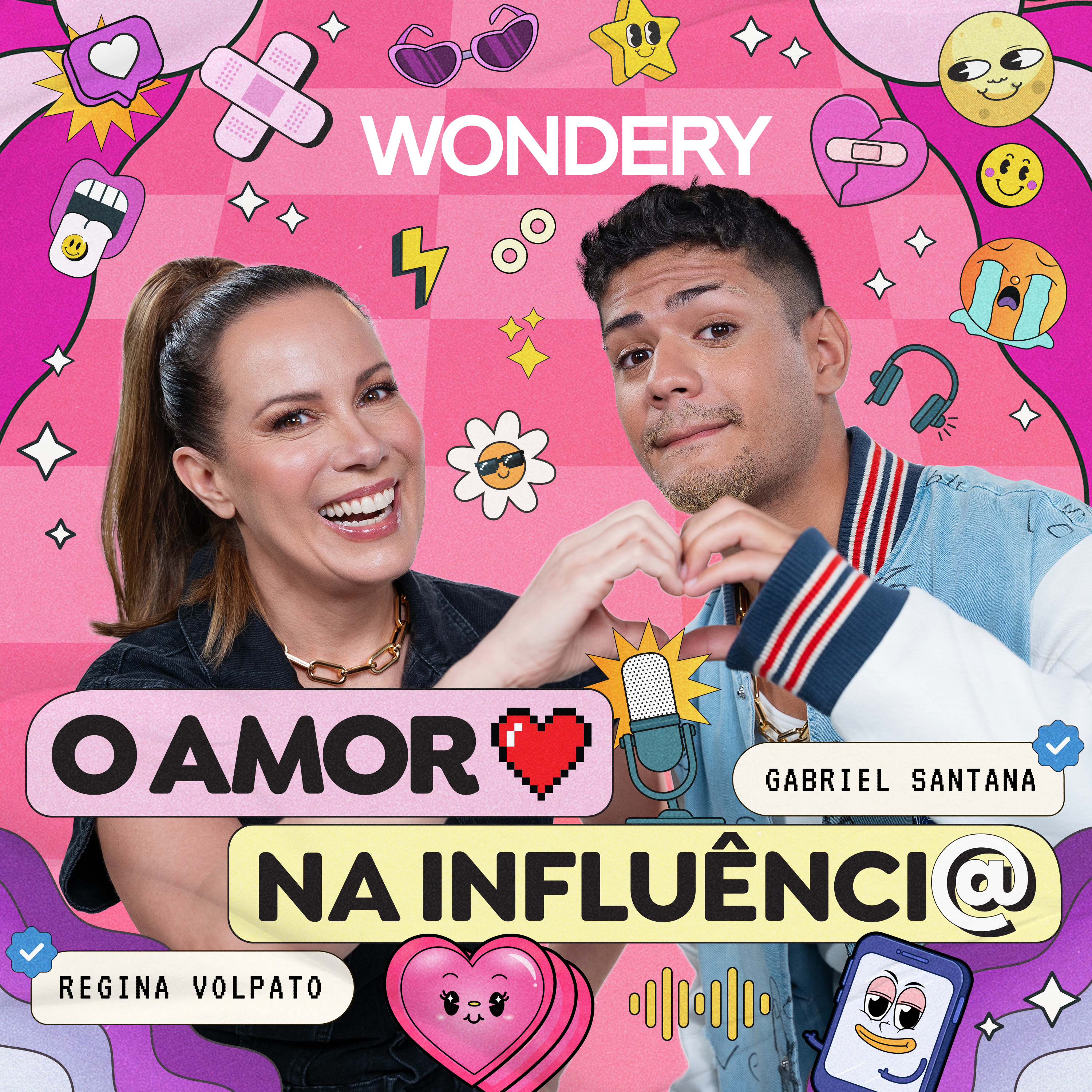 Descubra o Amor na Influência: O Novo Videocast da Wondery com Regina Volpato e Gabriel Santana