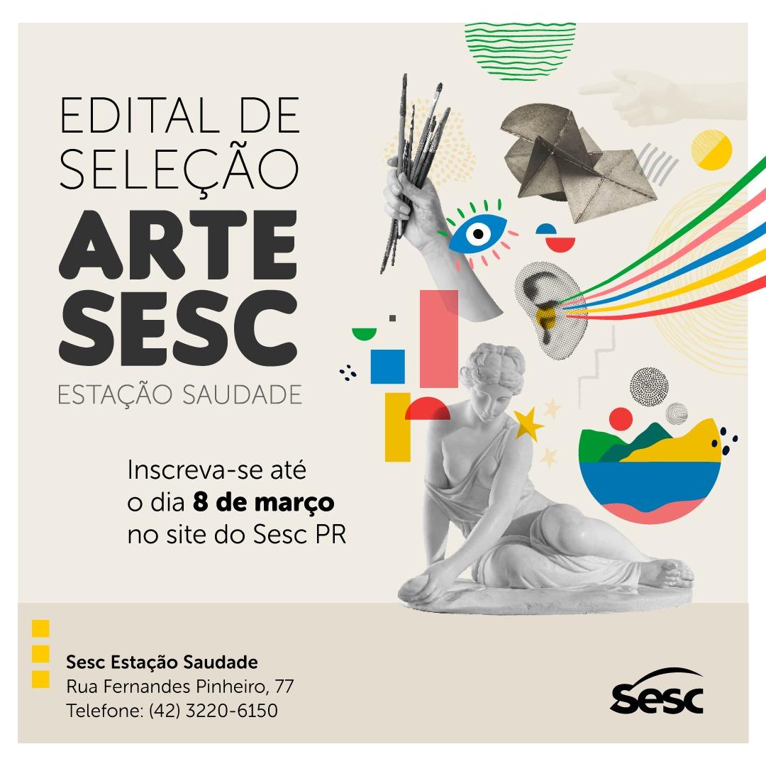 Sesc PR abre inscrições para seleção de obras de artes visuais
