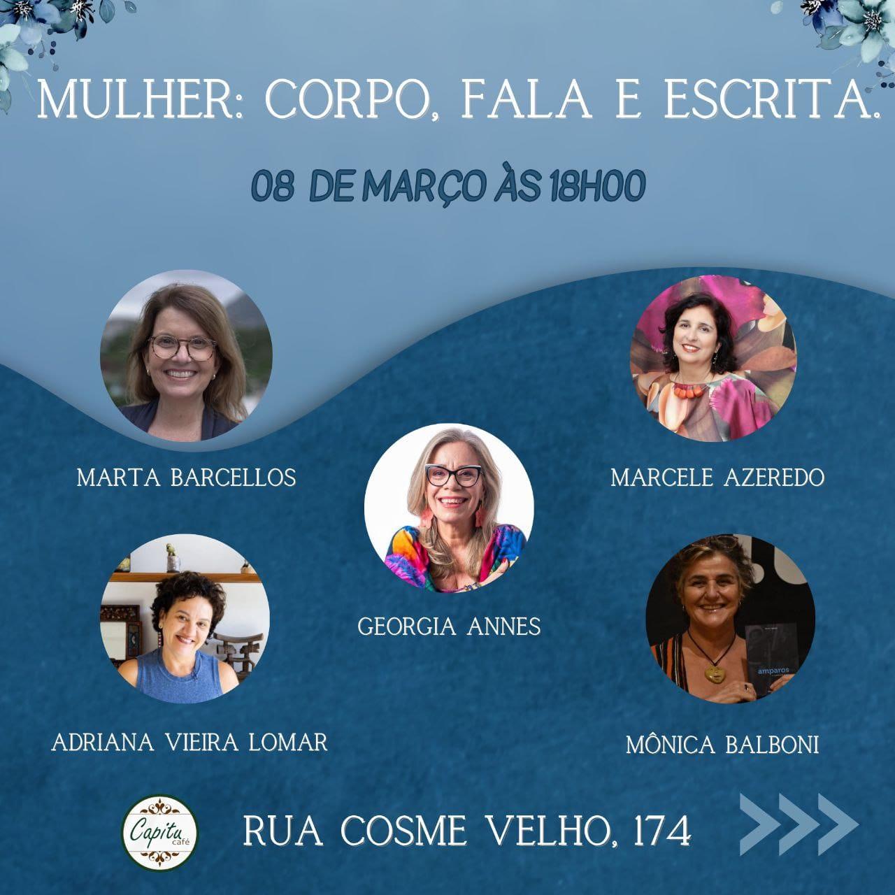 Onze vozes literárias celebram o Dia da Mulher no Sarau “Mulher: Corpo, Fala e Escrita”