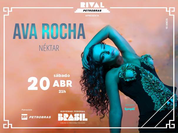 Ava Rocha apresenta o show “Néktar” no Teatro Rival Petrobras