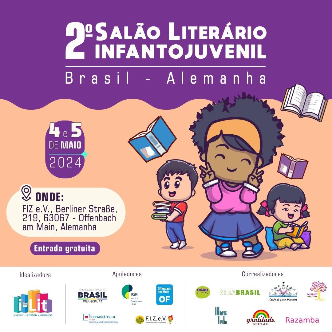 Segunda edição do Salão Literário Infantojuvenil Brasil-Alemanha acontece em maio