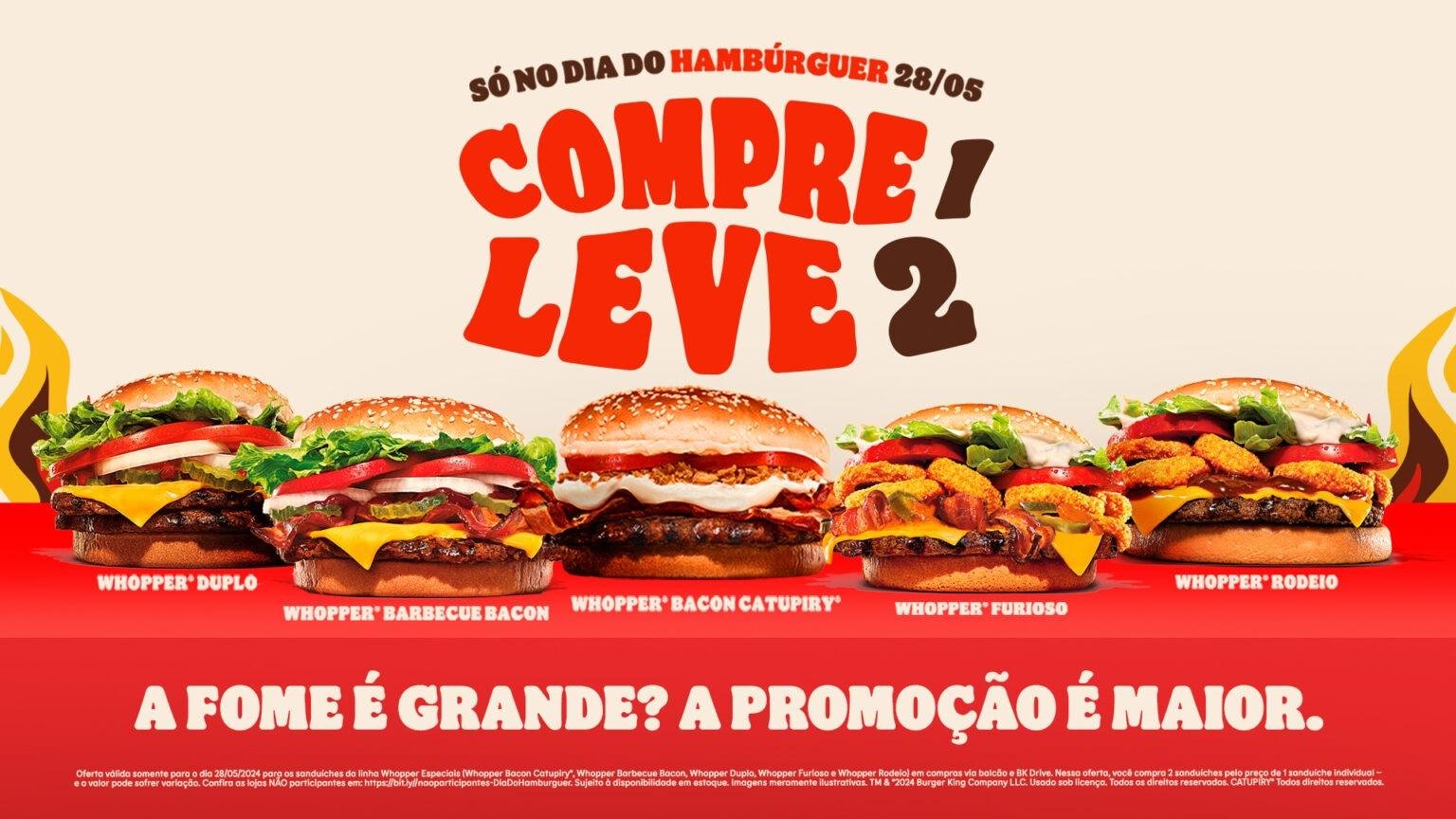Whopper Rodeio Burger King® oferece Compre 1 e Leve 2 da linha Whopper Especiais em ...