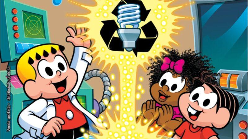 Reciclus e Instituto Mauricio de Sousa lançam revista sobre reciclagem de lâmpadas fluorescentes
