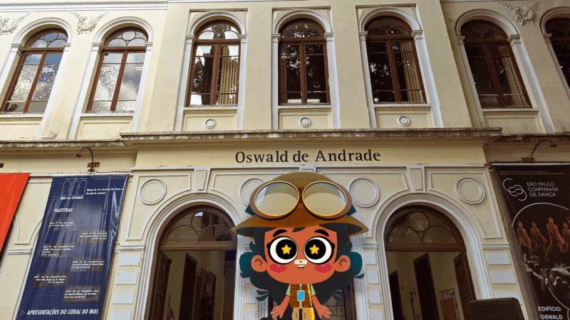 Duda Fuça visita o Edifício Oswald de Andrade