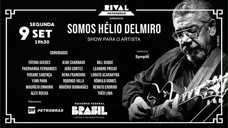 Show beneficente reúne amigos para ajudar Hélio Delmiro