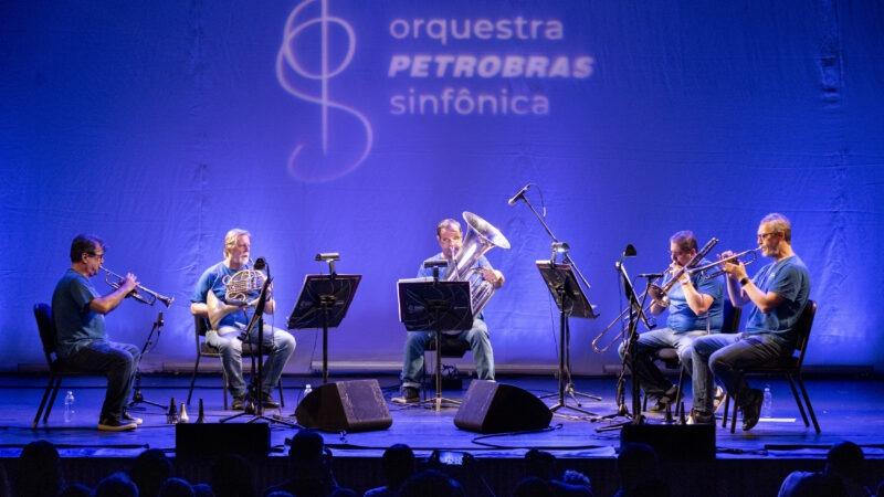 Quinteto de Metais da Petrobras Sinfônica faz concerto gratuito