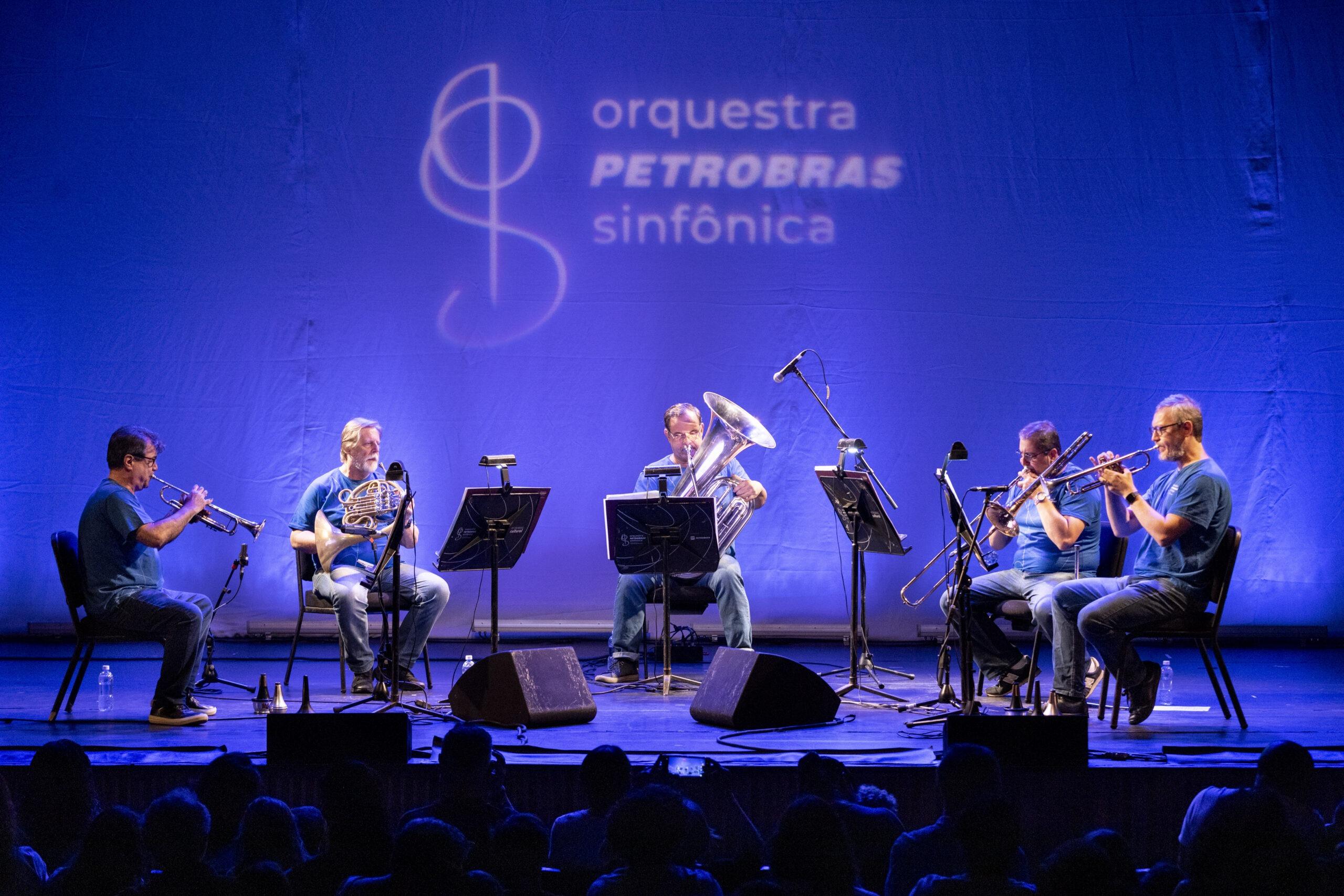 Quinteto de Metais da Petrobras Sinfônica faz concerto gratuito