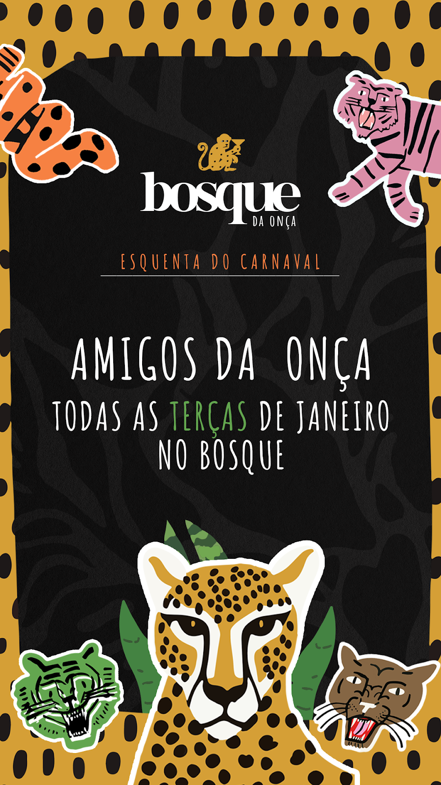 Bloco Amigos da Onça agita o Carnaval no Bosque Bar