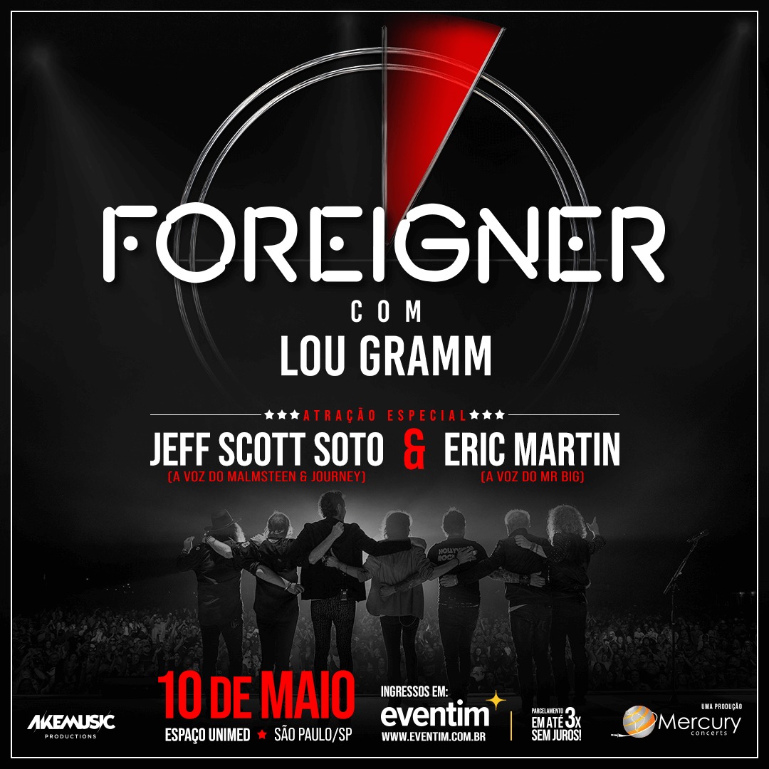 Foreigner confirma show único em São Paulo