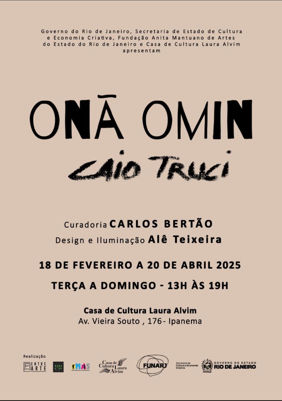 Exposição “ONÃ OMIN” de Caio Truci na Casa de Cultura