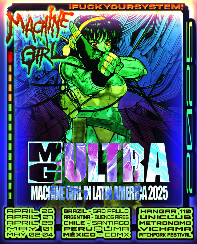 Machine Girl faz show em São Paulo nesta sexta-feira