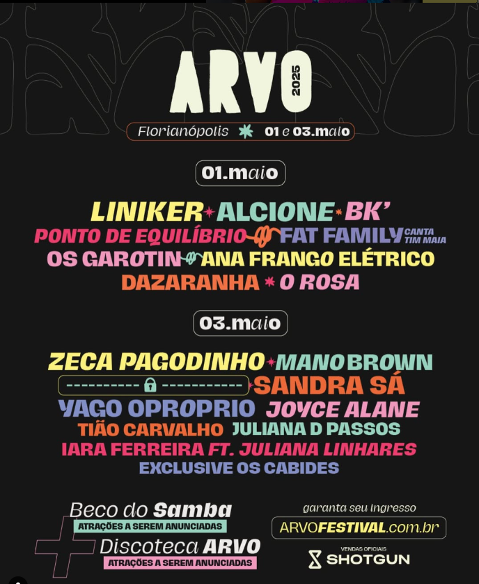 Sol leva vibe solar ao Arvo Festival 2025 em Florianópolis
