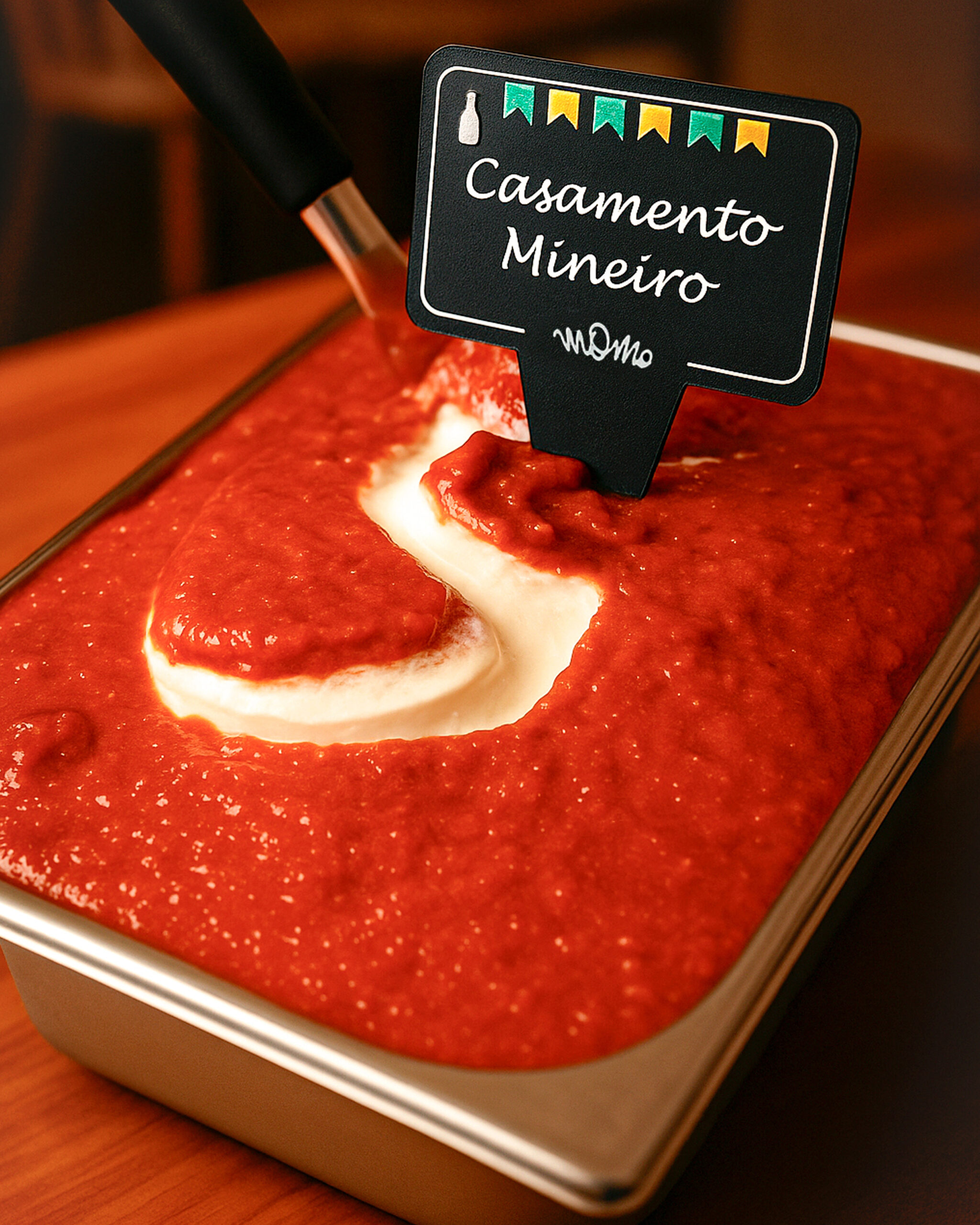 🍨 Festa Junina ganha sabor especial com Casamento Mineiro da Momo Gelato