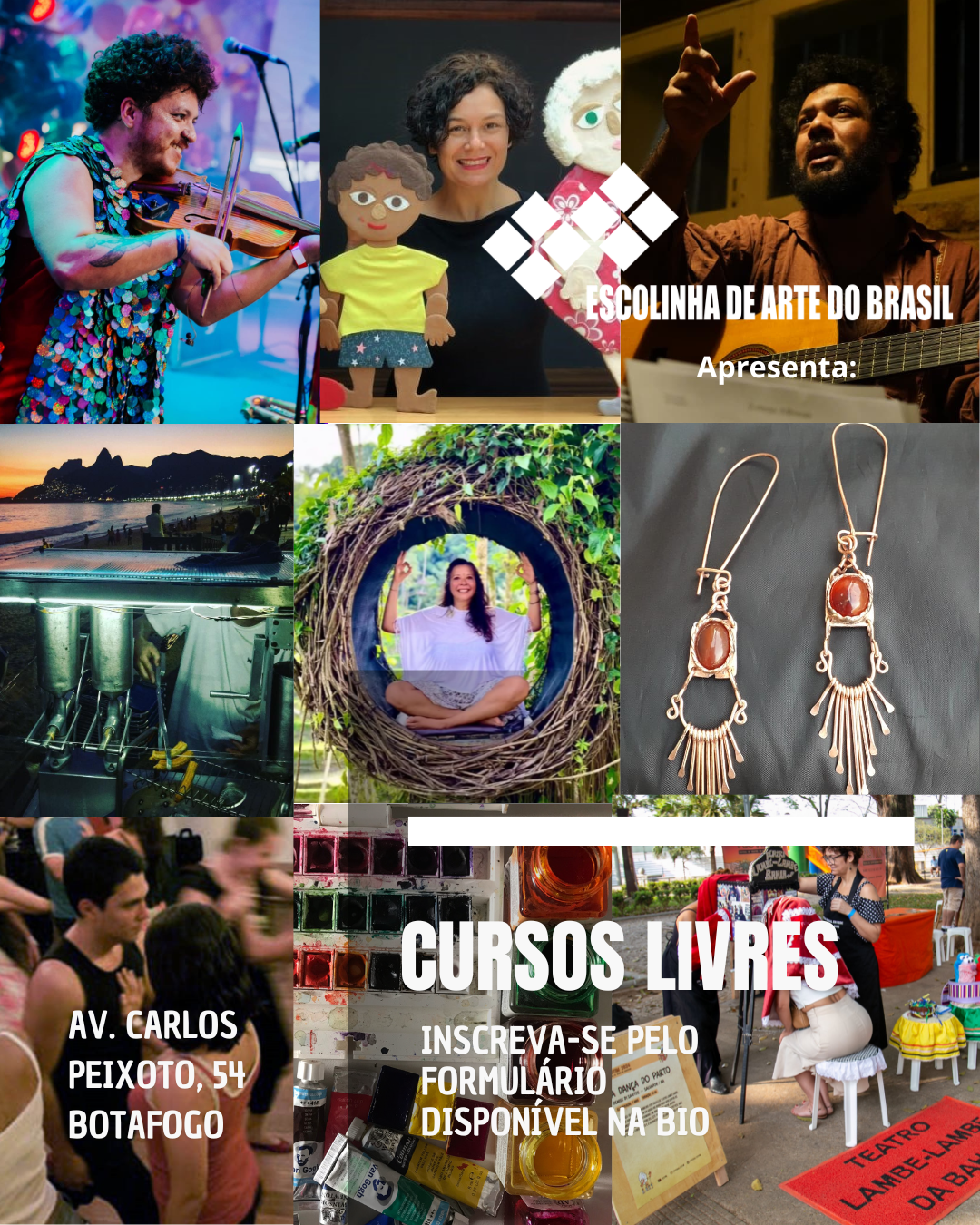 Escolinha de Arte do Brasil abre vagas para cursos