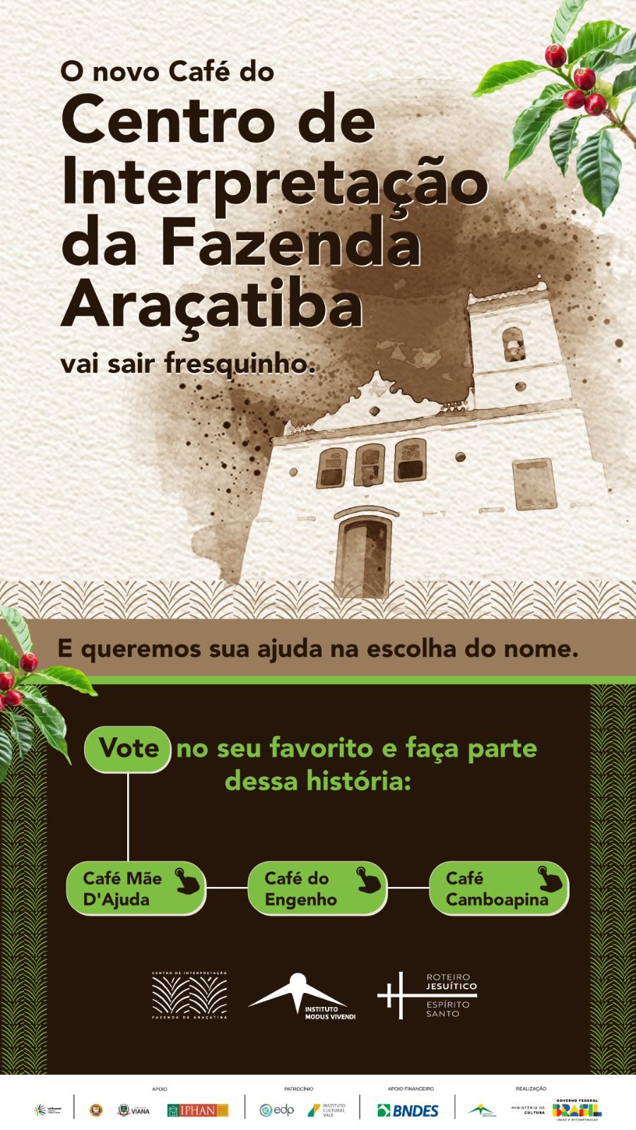IMV promove votação para nome do café da Fazenda de Araçatiba
