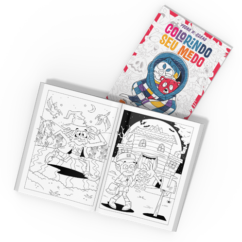 Colorindo Seu Medo: Livro de colorir ressignifica temores com humor e criatividade