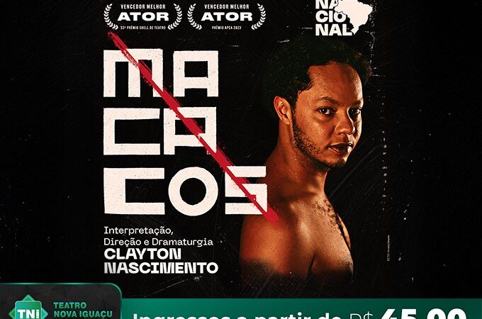 “Macacos”estreia no Teatro Nova Iguaçu Petrobras