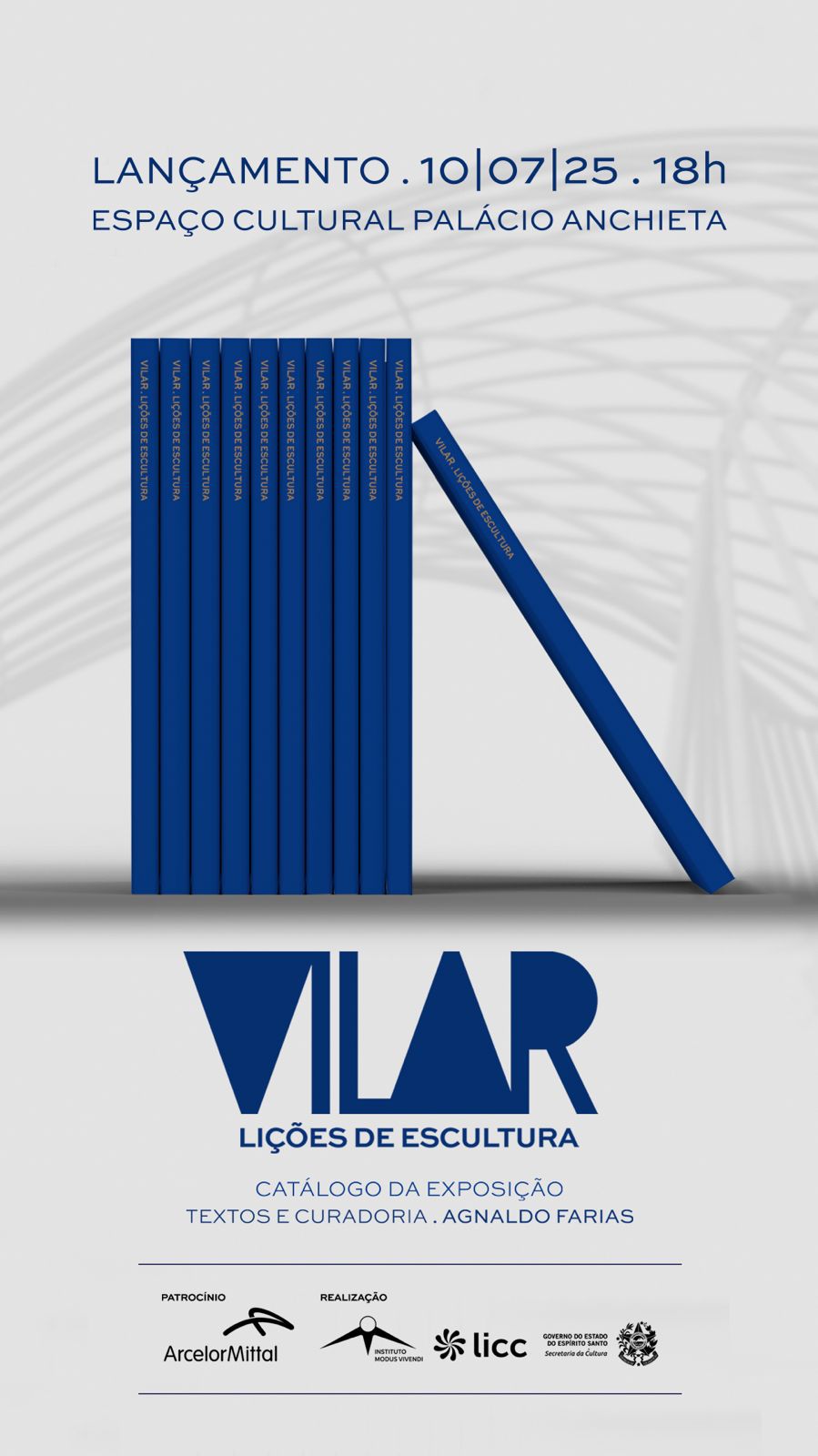 Catálogo “Vilar – Lições de Escultura” tem lançamento oficial em Vitória nesta quinta (10)