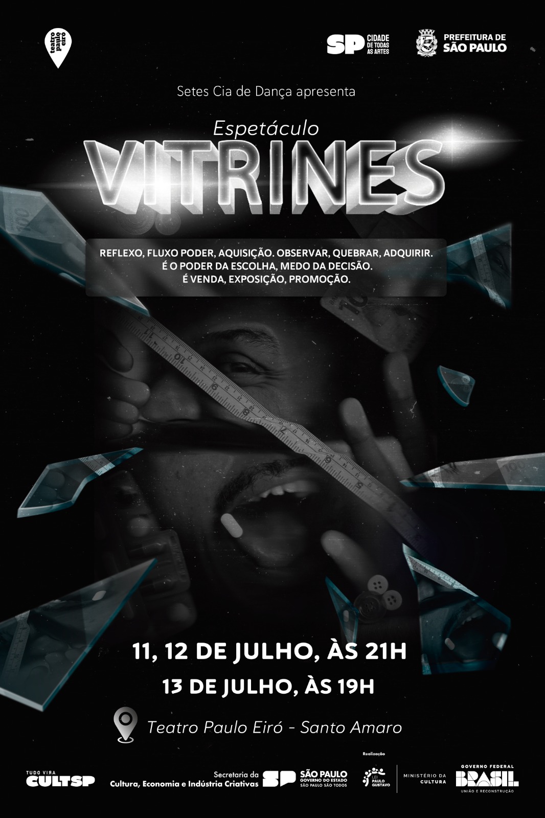 Espetáculo “Vitrines” estreia no Teatro Paulo Eiró