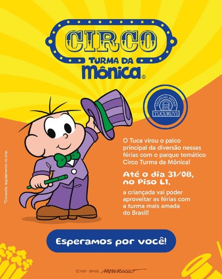 KV-TUCA-CIRCO-DA-TURMA-DA-MONICA Rapidinhas Culturais (22 de julho de 2025)