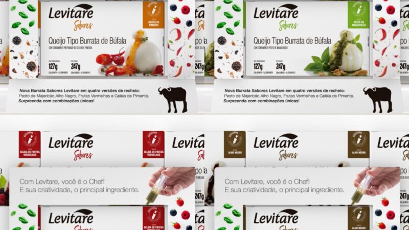 Levitare lança primeira burrata recheável do Brasil com aplicador exclusivo