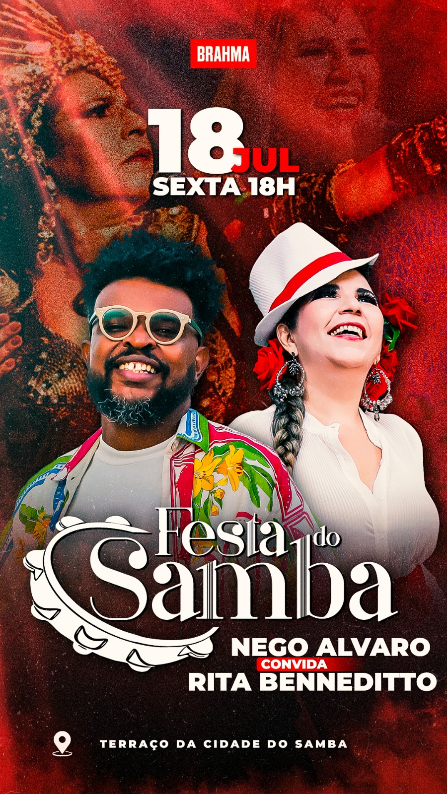 Festa do Samba recebe Rita Benneditto e Paraíso do Tuiuti