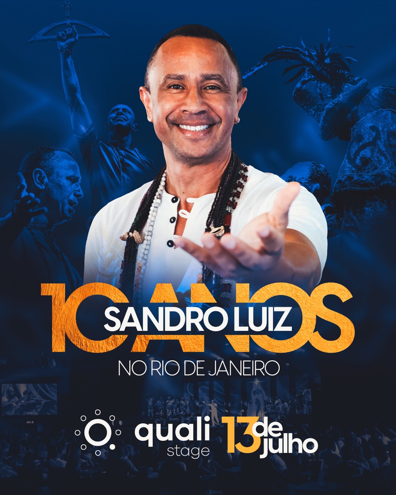 Sandro Luiz celebra 10 anos de carreira com show ao vivo no Qualistage