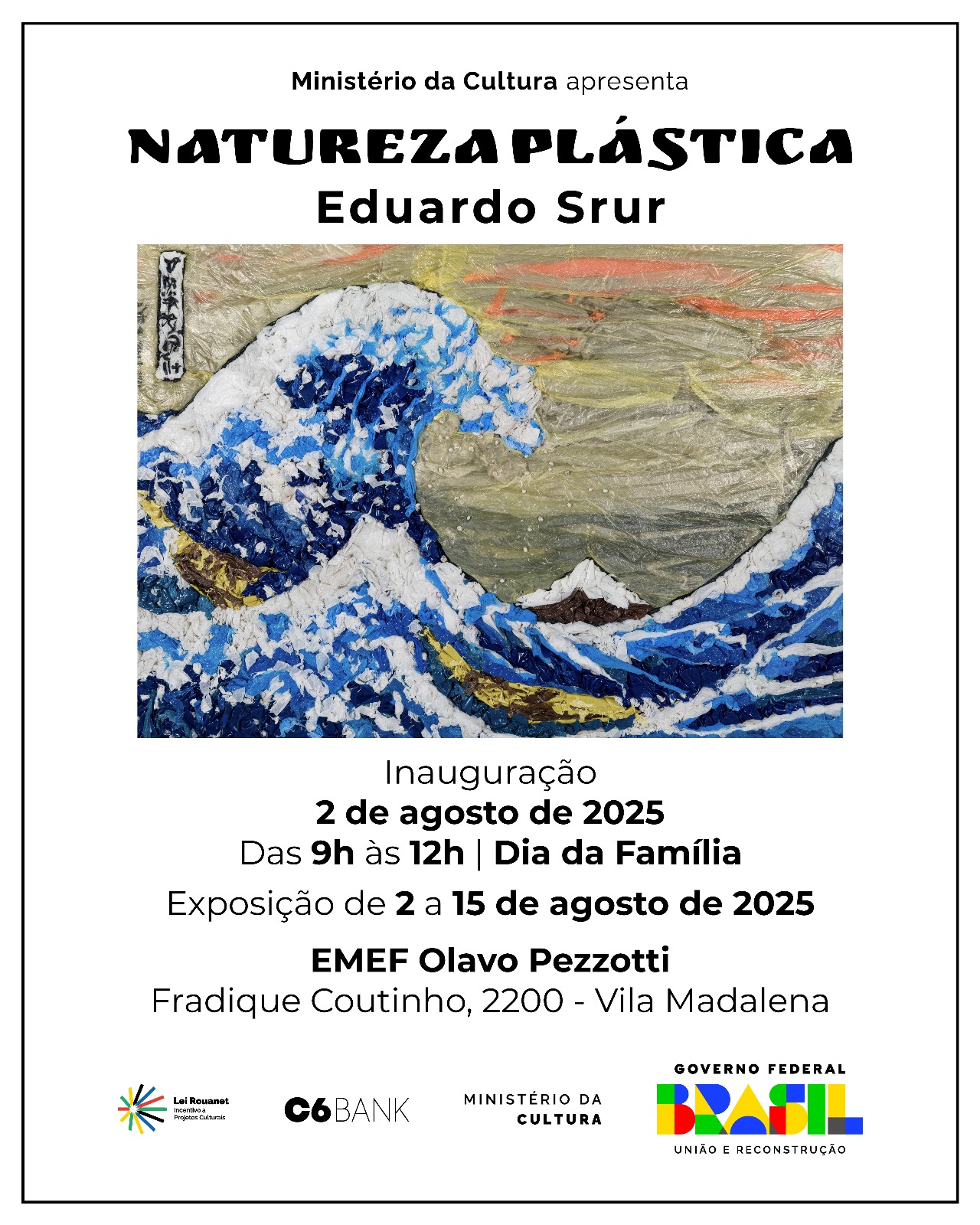 Exposição de Eduardo Srur ocupa escola na Vila Madalena
