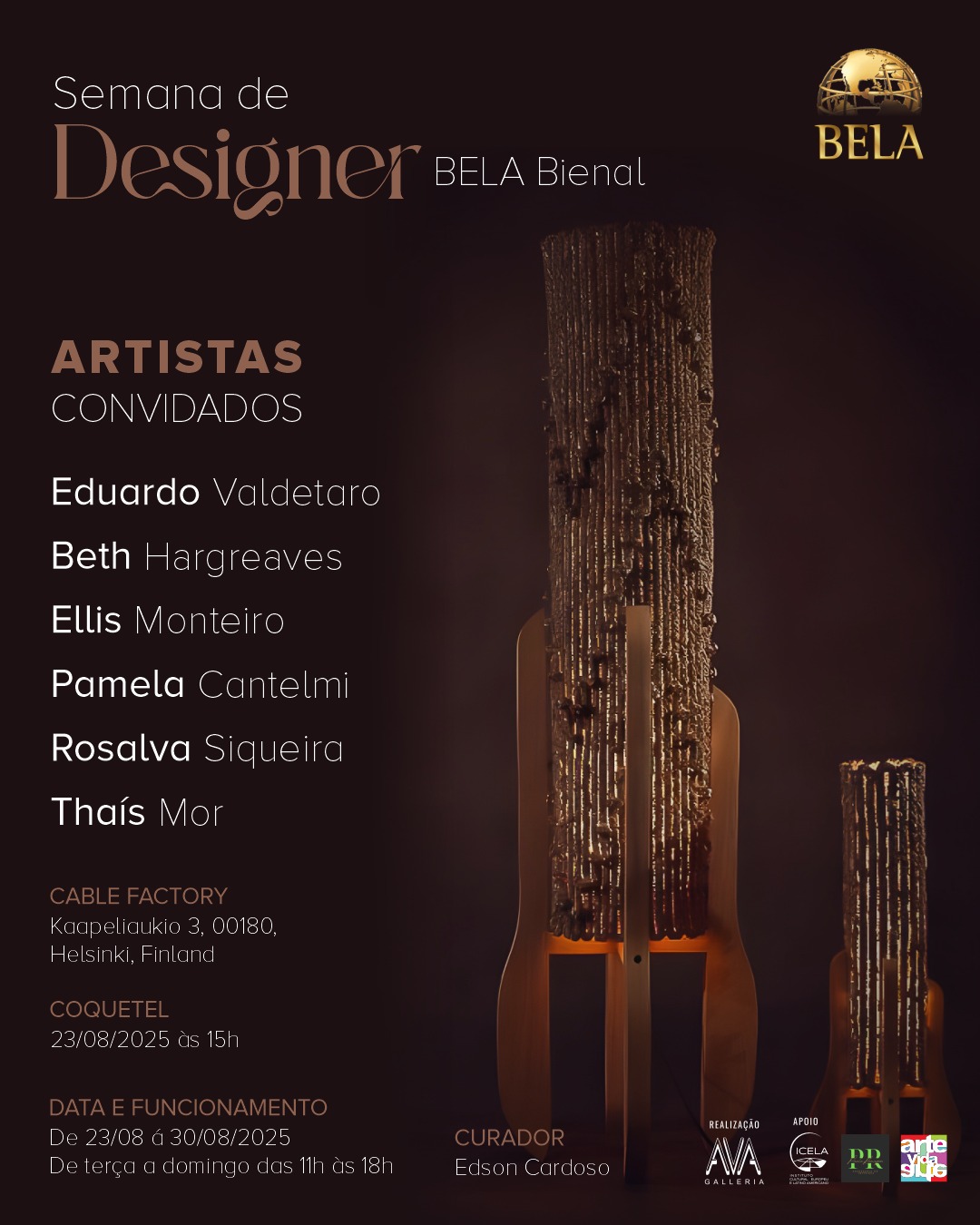Arte e design brasileiros brilham na Bela Bienal 2025