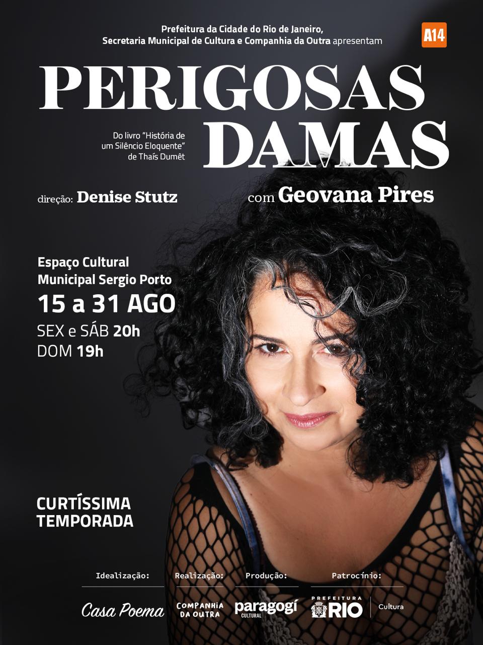 Geovana Pires apresenta solo “Perigosas Damas” no Rio